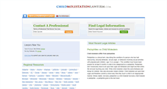 Desktop Screenshot of childmolestationlawfirm.com